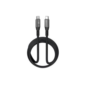 cable trenzado usb c a usb c klip xtreme powergo 250 (1.8 metros / 60w / pd)