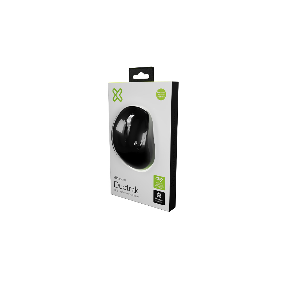 mouse inalámbrico klip xtreme duotrak modo dual (negro) mouse inalámbrico klip xtreme duotrak modo dual (negro)