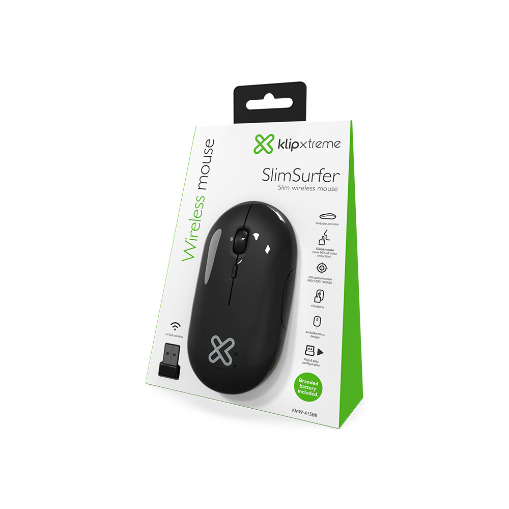 mouse inalámbrico klip xtreme slimsurfer mouse inalámbrico klip xtreme slimsurfer