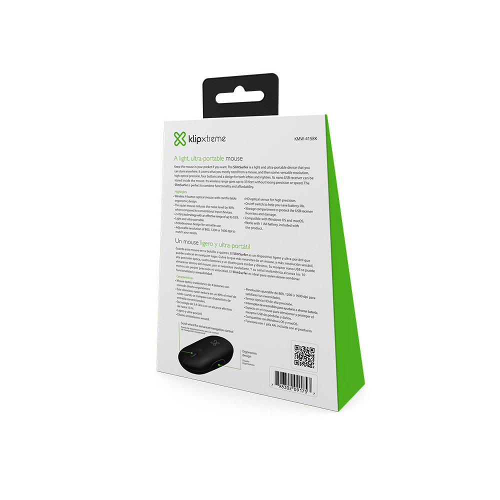 mouse inalámbrico klip xtreme slimsurfer mouse inalámbrico klip xtreme slimsurfer