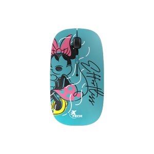 mouse inalámbrico xtech edición disney minnie mouse (aqua/aguamarina)
