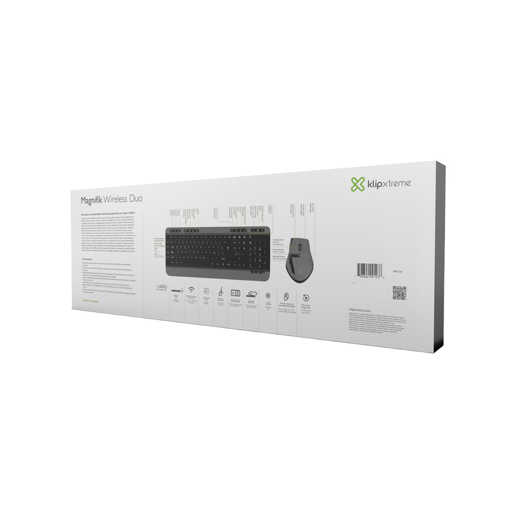 kit inalámbrico de teclado y mouse premium klip xtreme magnifik kbk 520 kit inalámbrico de teclado y mouse premium klip xtreme magnifik kbk 520