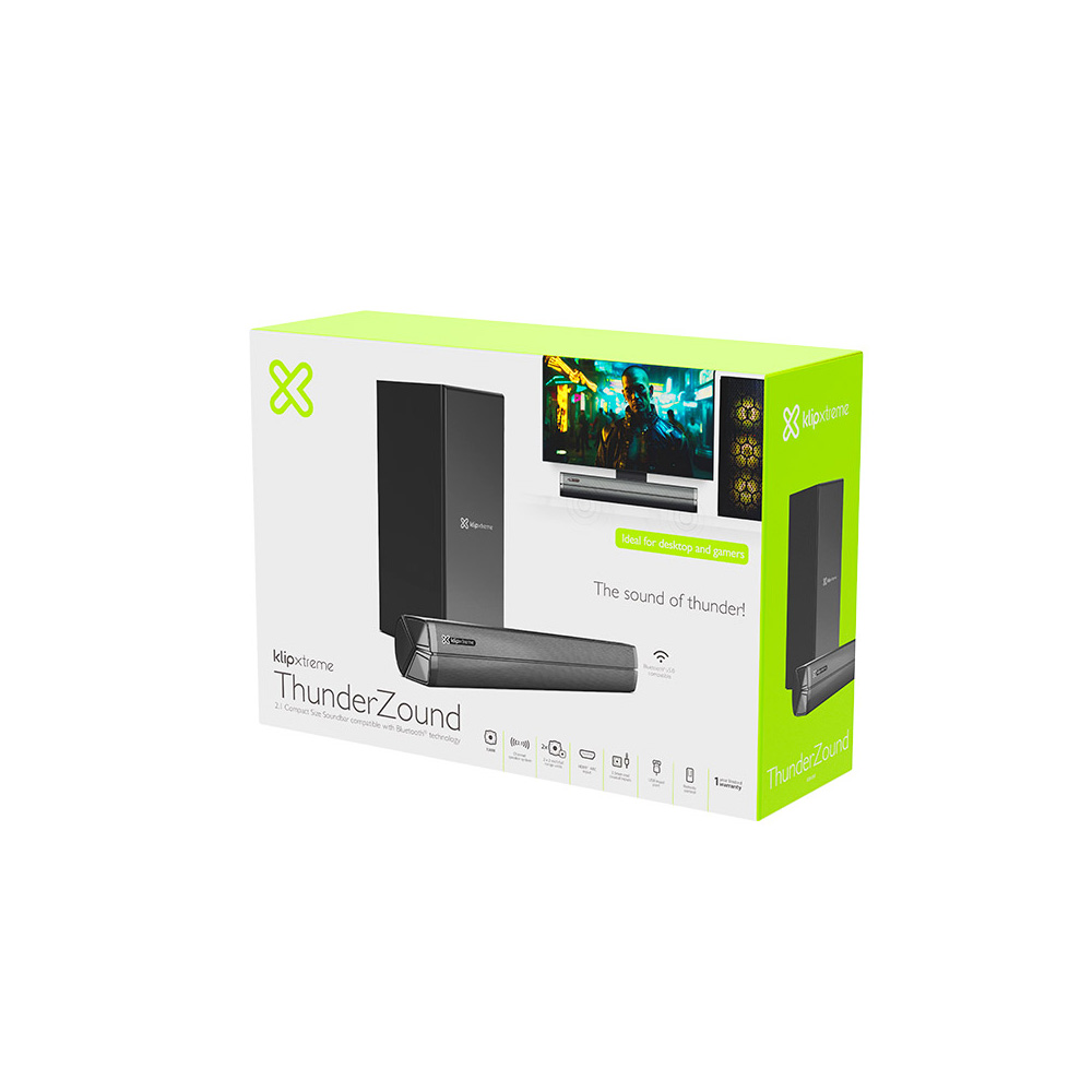 barra de sonido 2.1 klip xtreme thunderzound ksb 050 con subwoofer y bluetooth barra de sonido 2.1 klip xtreme thunderzound ksb 050 con subwoofer y bluetooth
