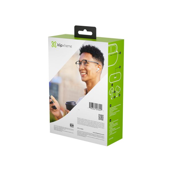 Klip Xtreme KX Erbds Wls-BT KTE-015WH In-ear TWS 17Hrs IPX White