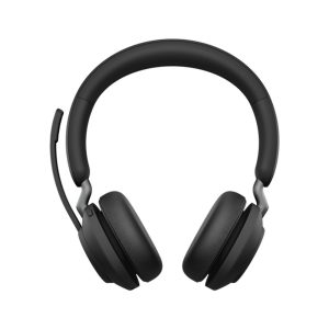 jabra evolve2 65 ms stereo headset on ear bluetooth wireless usb a noise isolating black