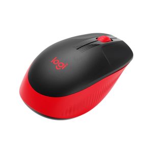 logitech mouse inalambrico m190 negro/rojo
