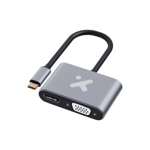 xtech adpt type c male to hdmi female + vga female xtc 542