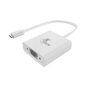 xtech adaptador xtech adapter converter usb c m to vga f x